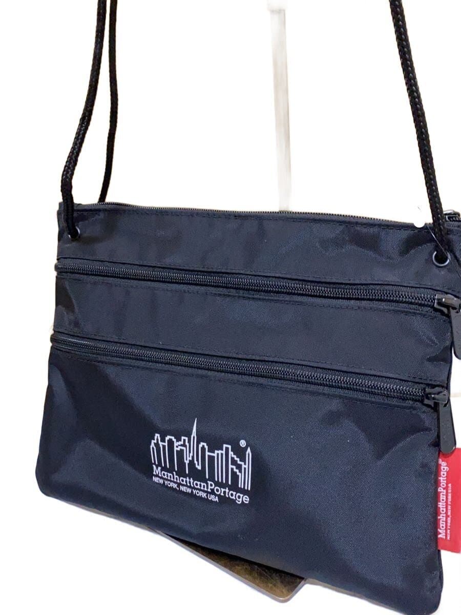 Manhattan Portage Shoulder Bag Nylon BLK Print 2