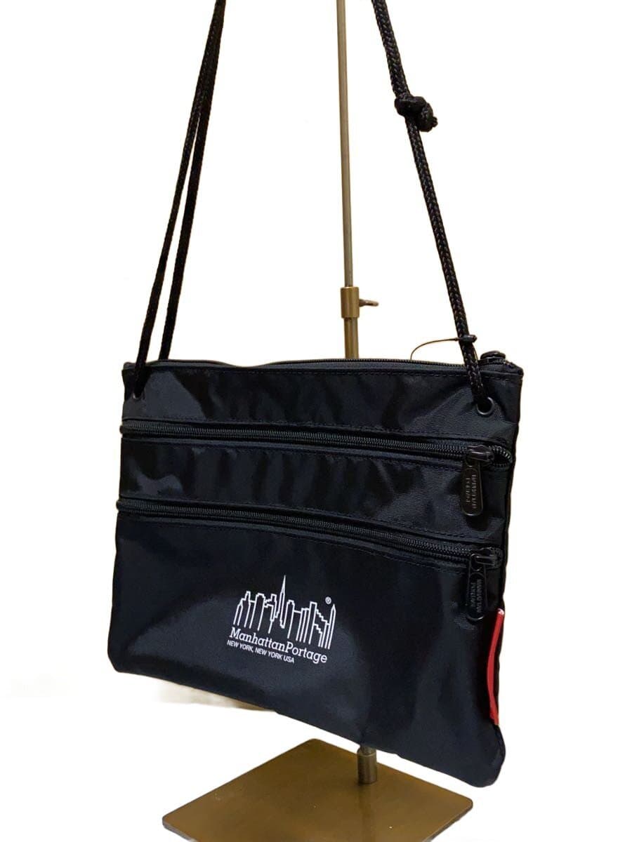 Manhattan Portage Shoulder Bag Nylon BLK Print 2