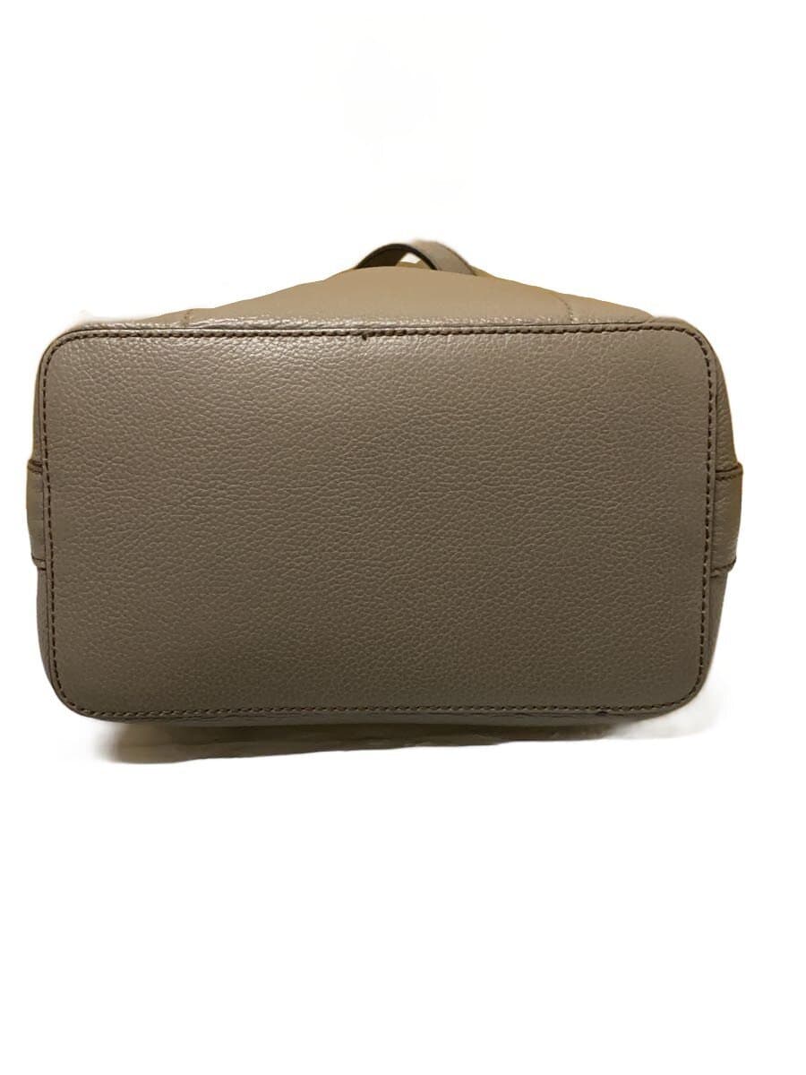 FURLA Handbag Leather GRY Solid 4