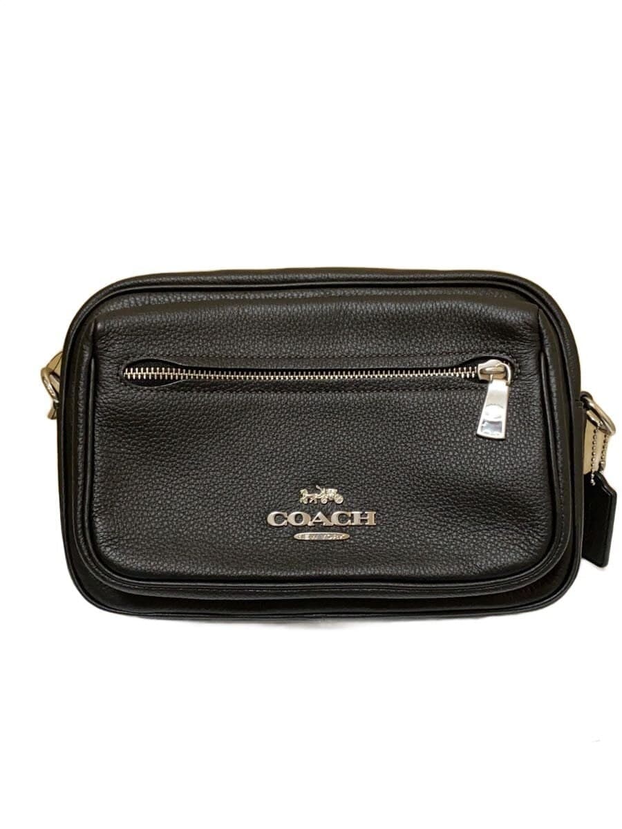 COACH Elias Crossbody Shoulder Bag Leather BLK Solid CJ509