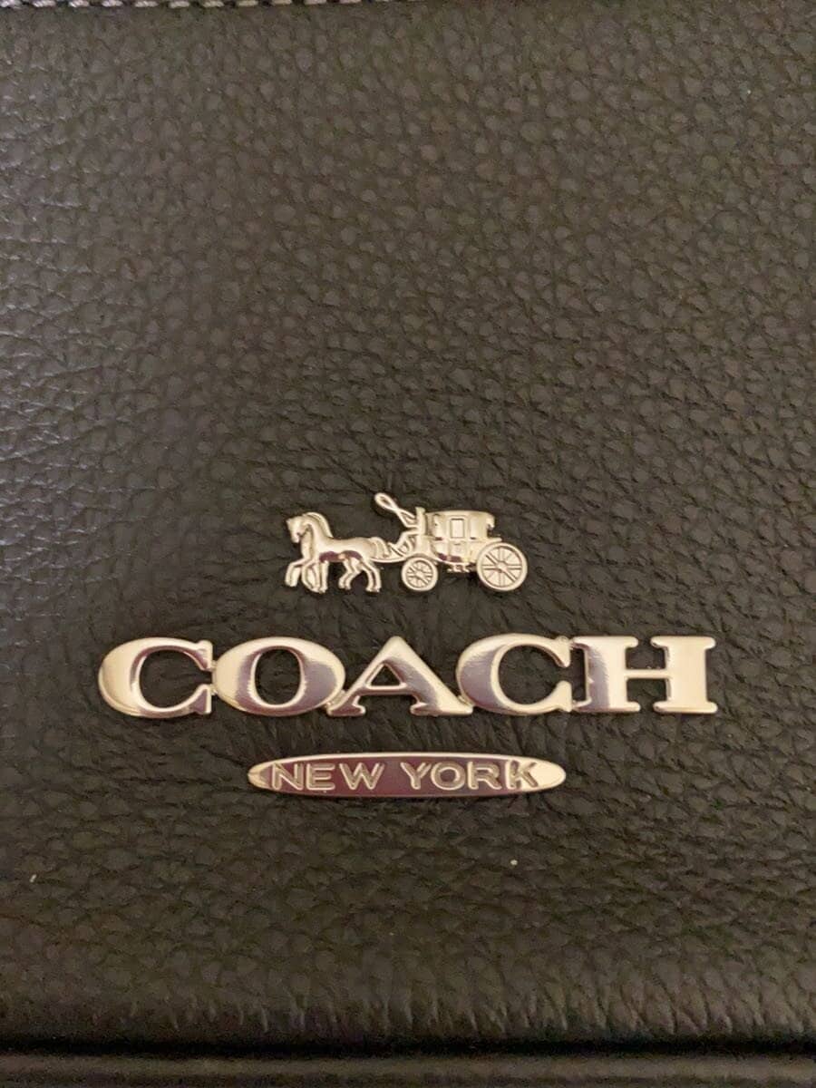 COACH Elias Crossbody Shoulder Bag Leather BLK Solid CJ509 5