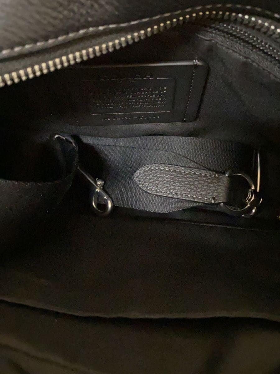 COACH Elias Crossbody Shoulder Bag Leather BLK Solid CJ509 6