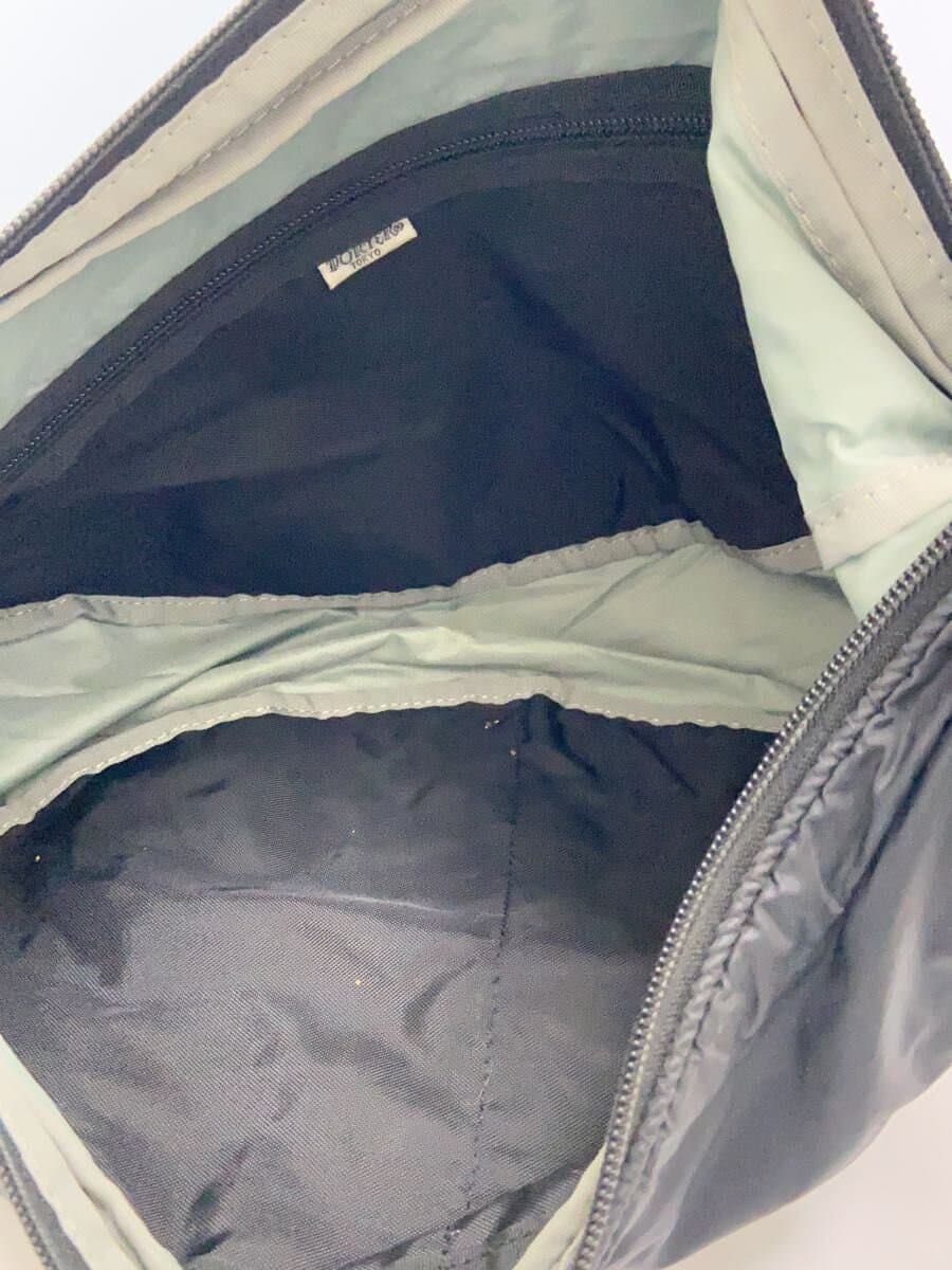 PORTER Leaf Shoulder Bag Patch Logo BLK 6