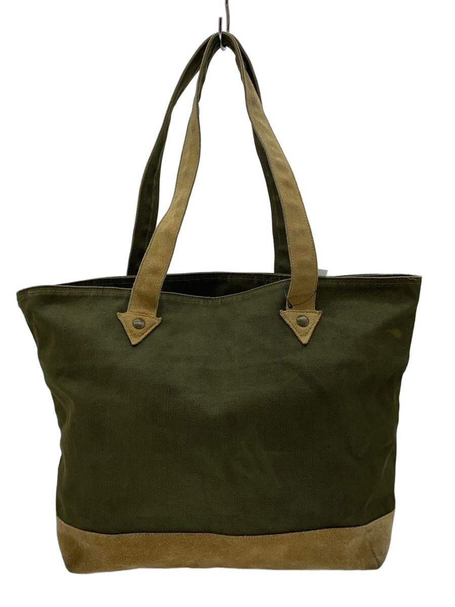 few. Tote Bag Cowhide Canvas KHK 08RA007
