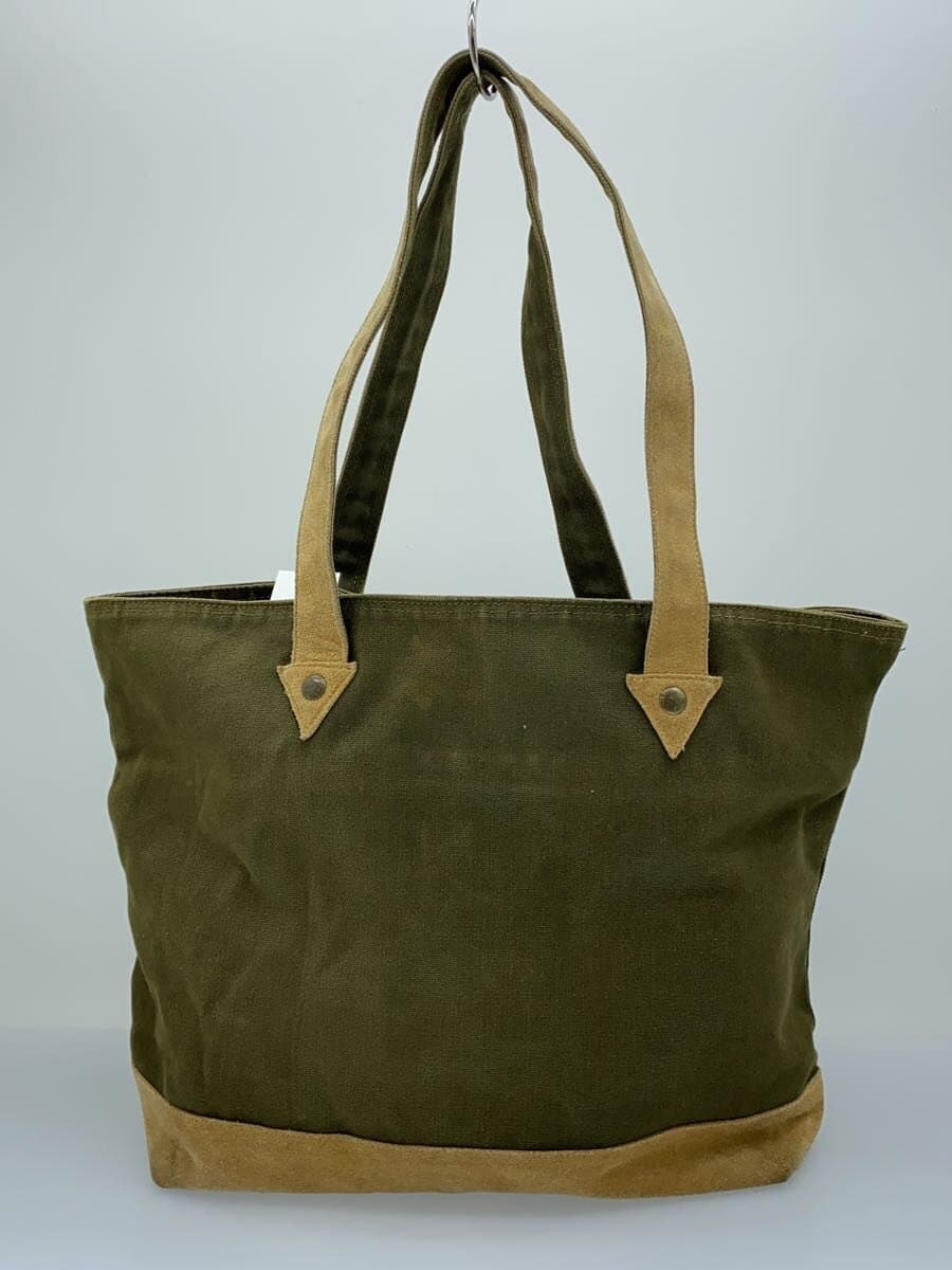 few. Tote Bag Cowhide Canvas KHK 08RA007 3