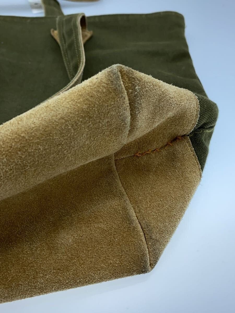 few. Tote Bag Cowhide Canvas KHK 08RA007 8