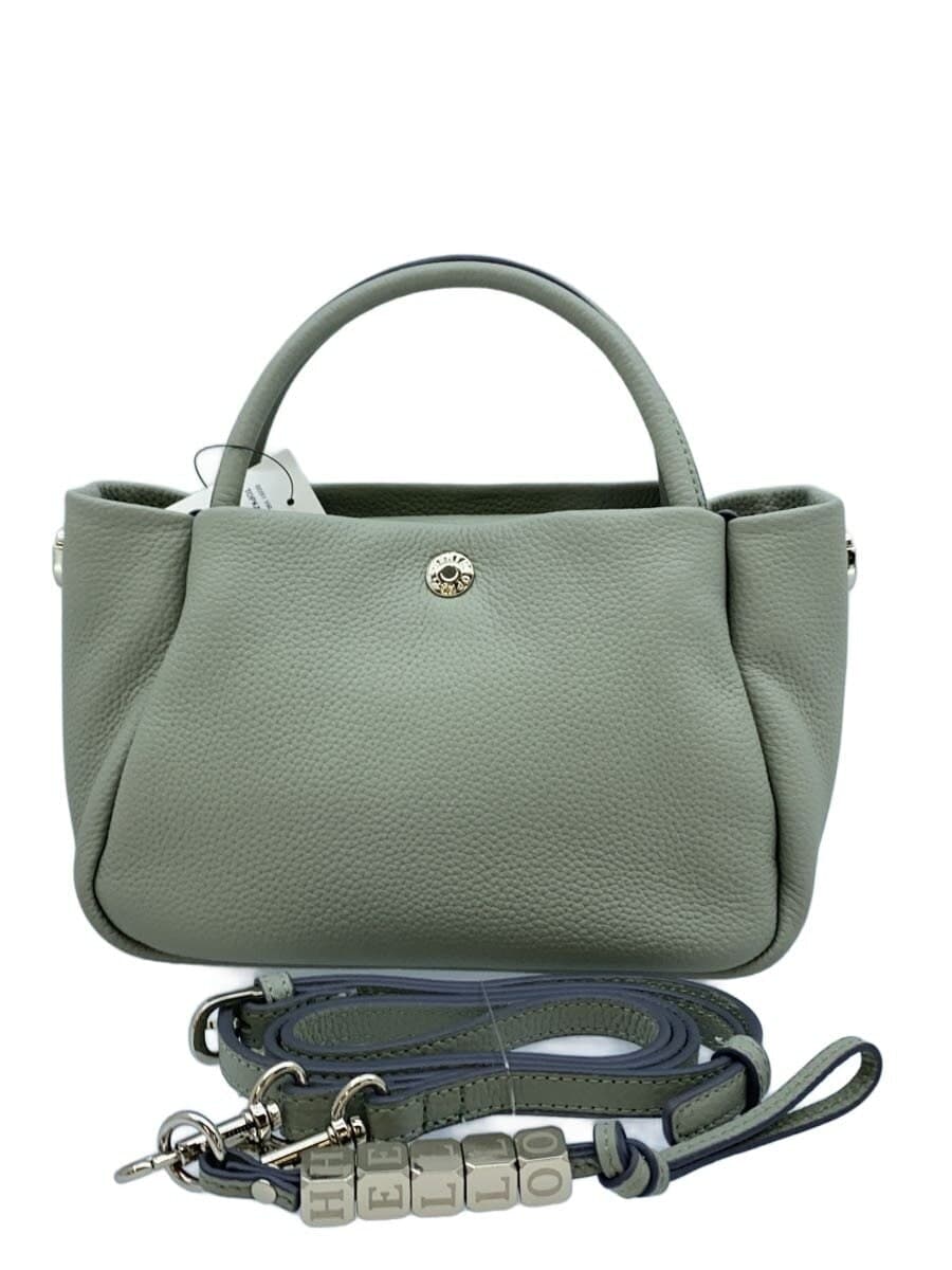 TOPKAPI2-Way Shoulder Bag Handbag Leather GRN