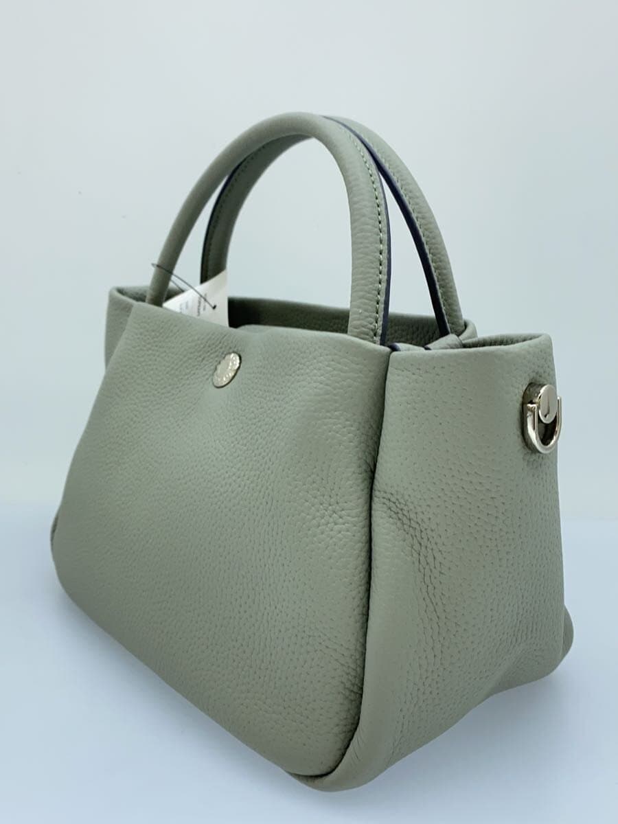 TOPKAPI2-Way Shoulder Bag Handbag Leather GRN 2