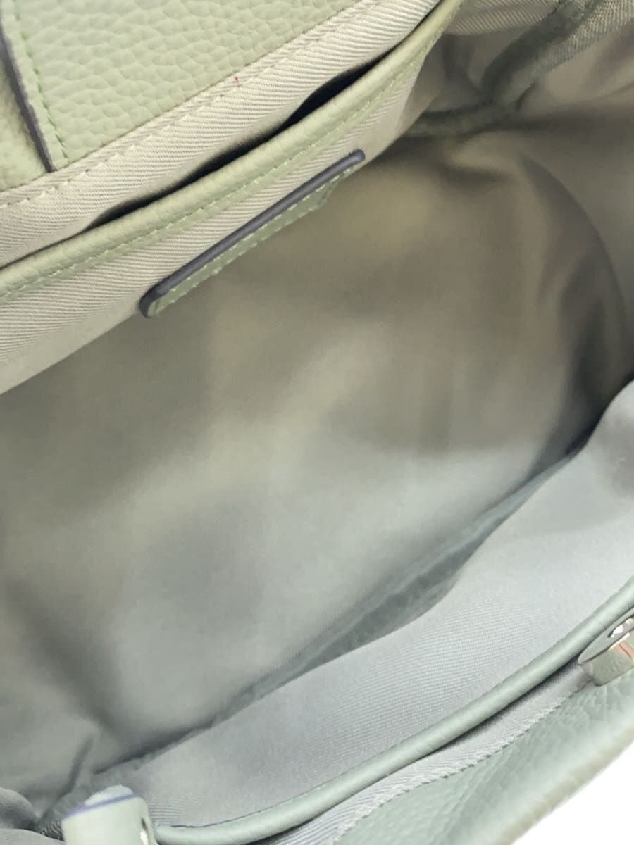 TOPKAPI2-Way Shoulder Bag Handbag Leather GRN 6