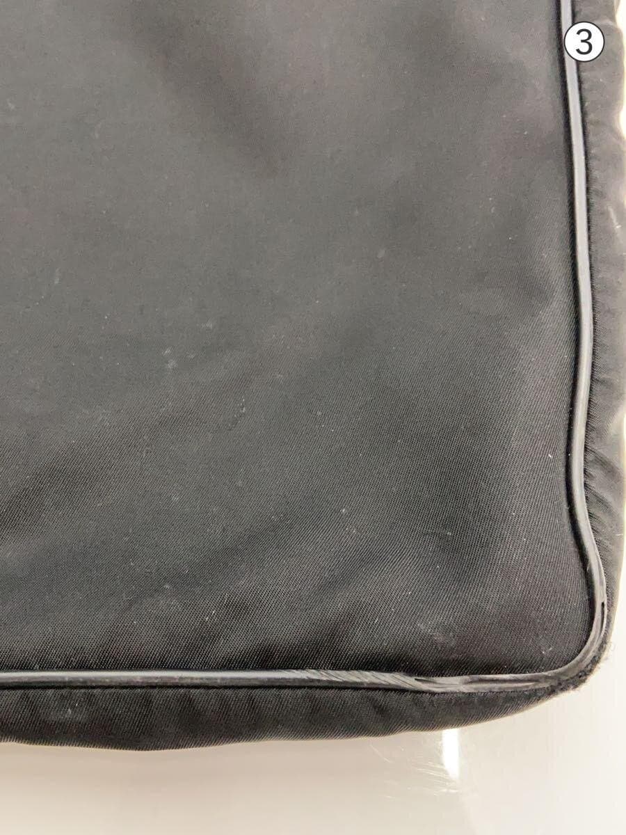 PRADA Shoulder Bag Triangle Logo Nylon BLK Soil 、Scratch 、Corner Wear 9