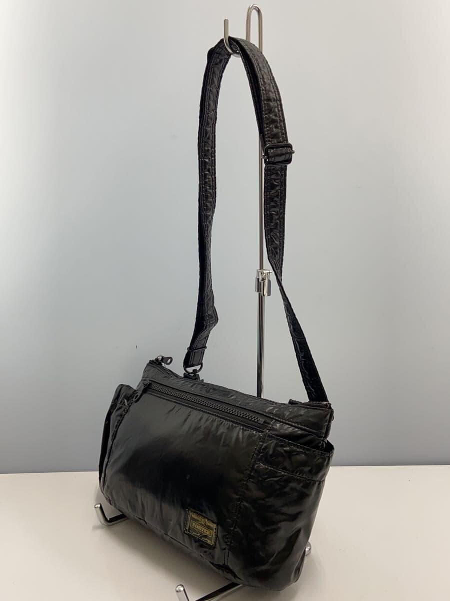 PORTER Shoulder Bag Polyester BLK Logo Deteriorated 2