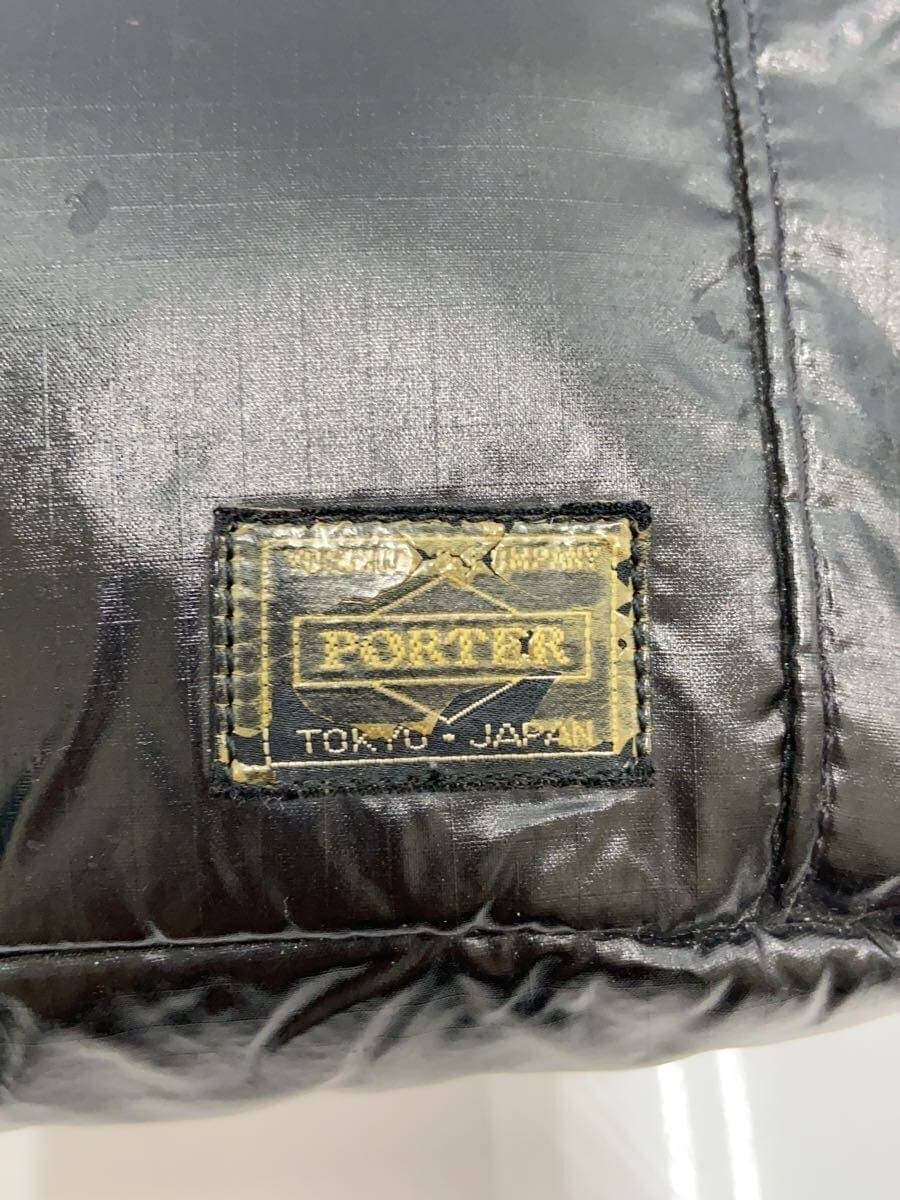 PORTER Shoulder Bag Polyester BLK Logo Deteriorated 5