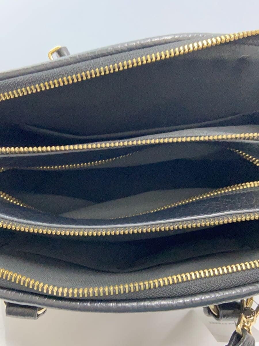 FURLA 2-way shoulder bag handbag leather BLK 6