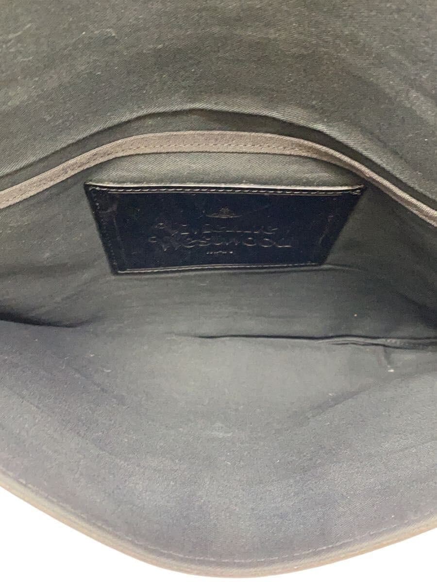 Vivienne Westwood Clutch Bag Leather BLK 6