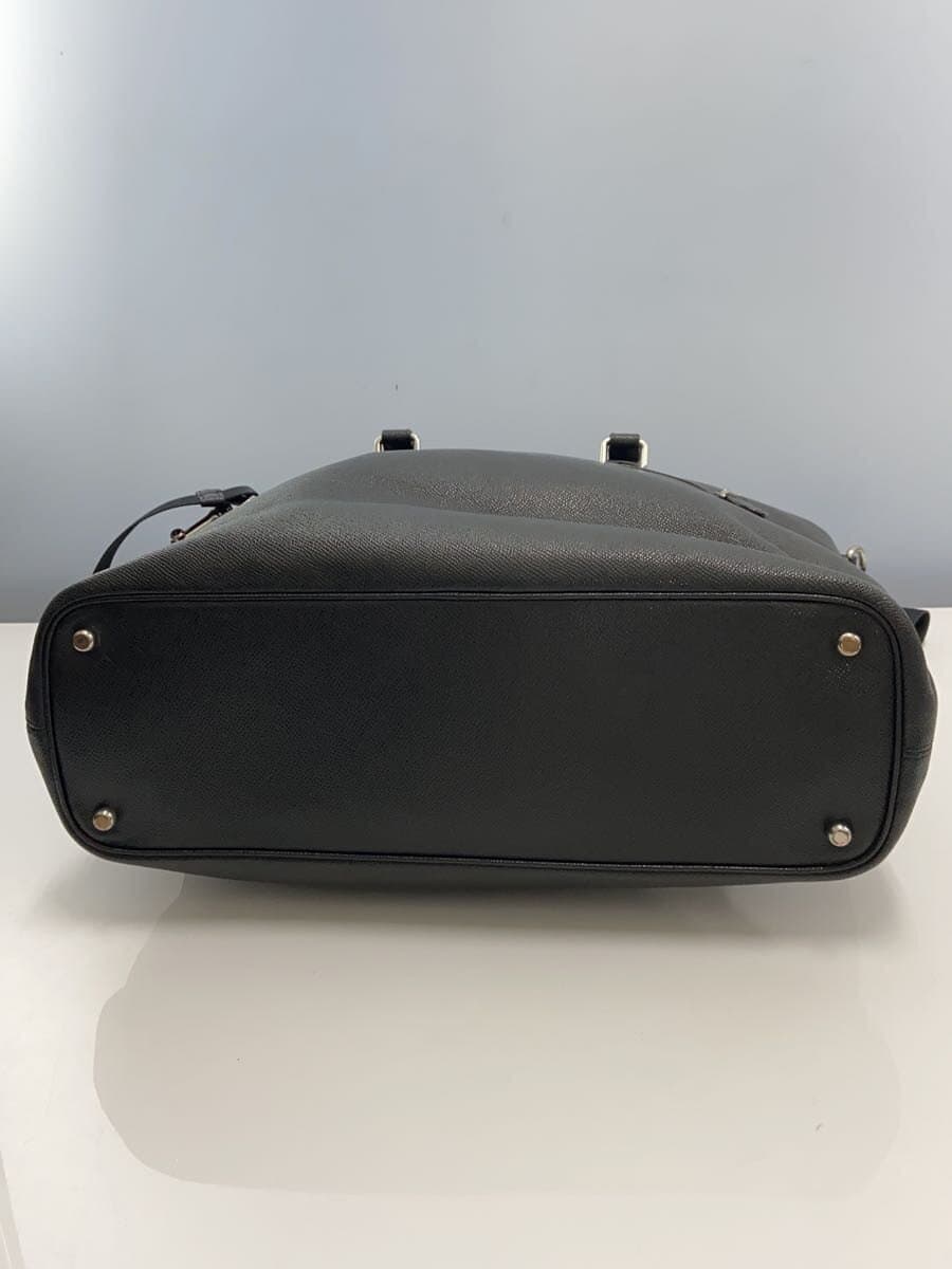 COACH Beckett Business Tote Leather BLK 4