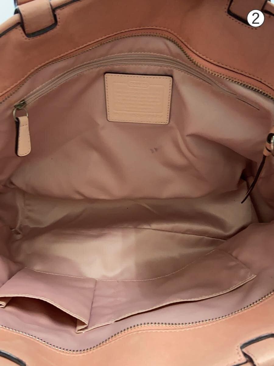 COACH Tote Bag Op Art Leather PNK 18964 6