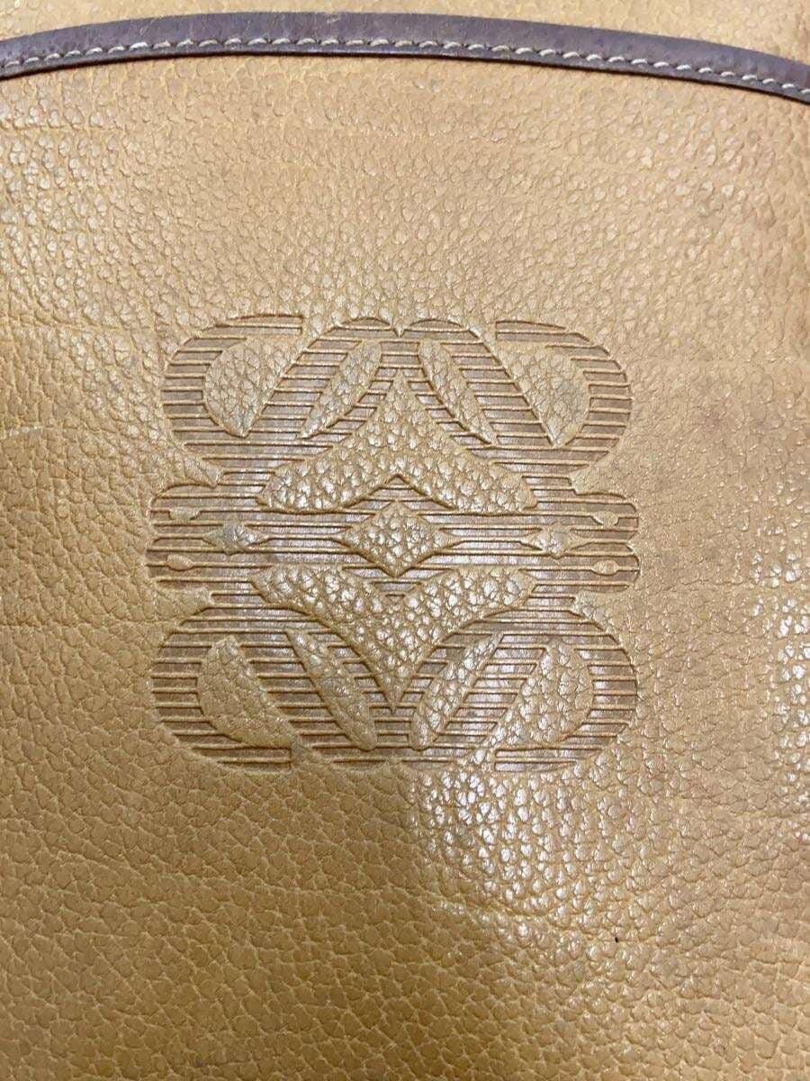 LOEWE Shoulder Bag Anagram Inner Anagram Leather BRW Hardware Defect 5