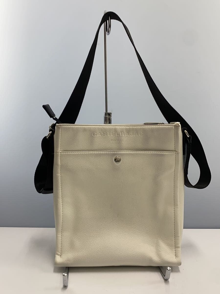 CASTELBAJAC Shoulder Bag Leather WHT 3