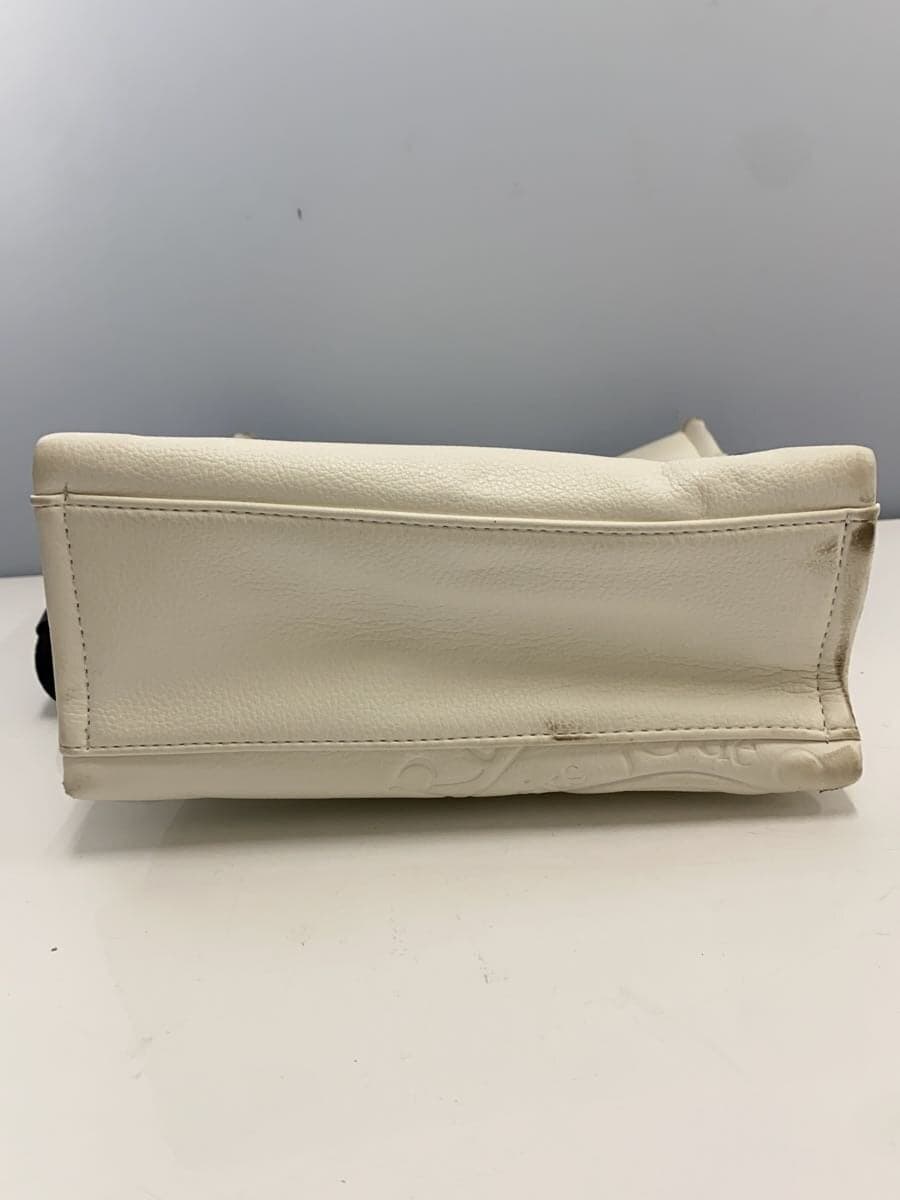CASTELBAJAC Shoulder Bag Leather WHT 4