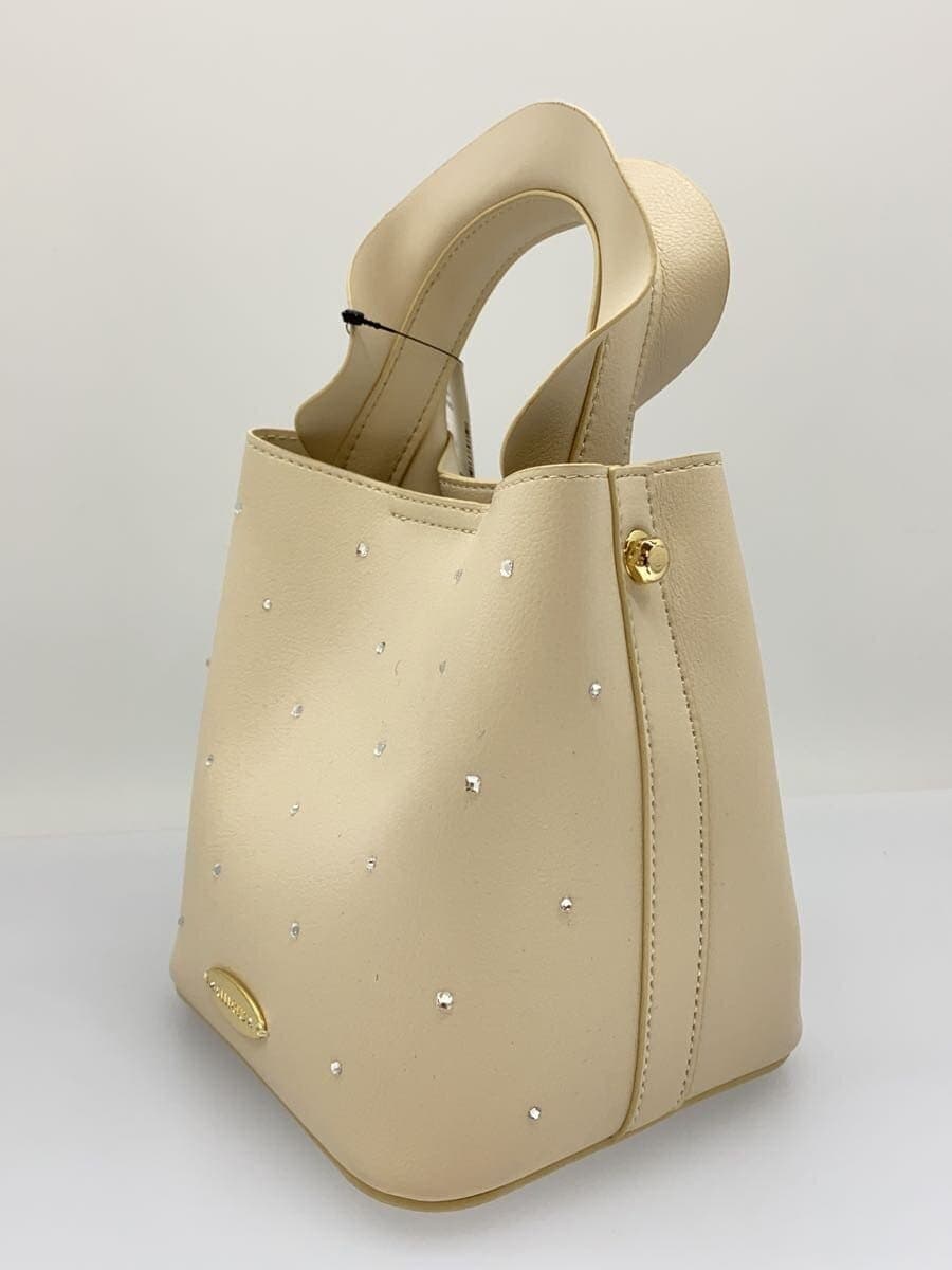 CELFORD Crystal Dot One Handle Bag Handbag Leather BEG 2