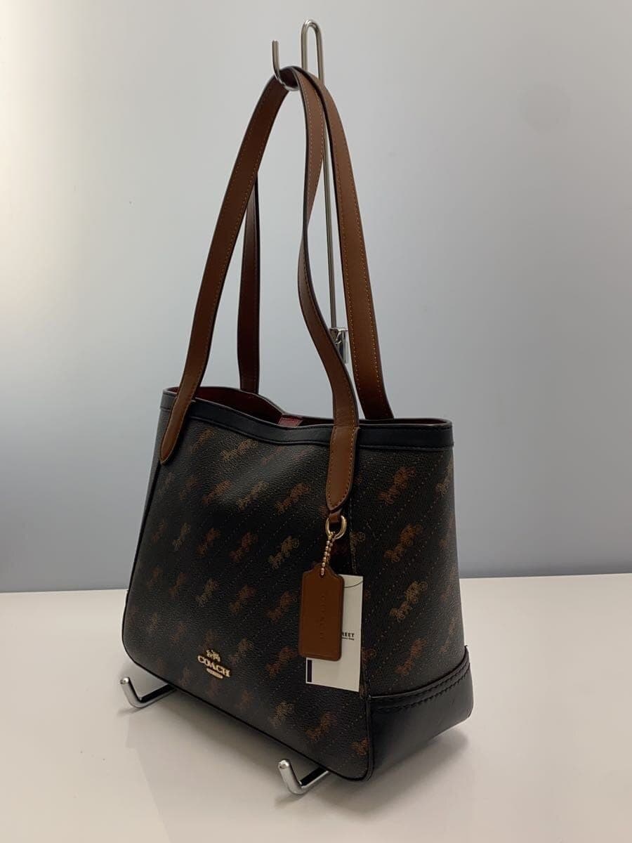 COACH Tote Bag BLK×BRW All-over Pattern C4060 2