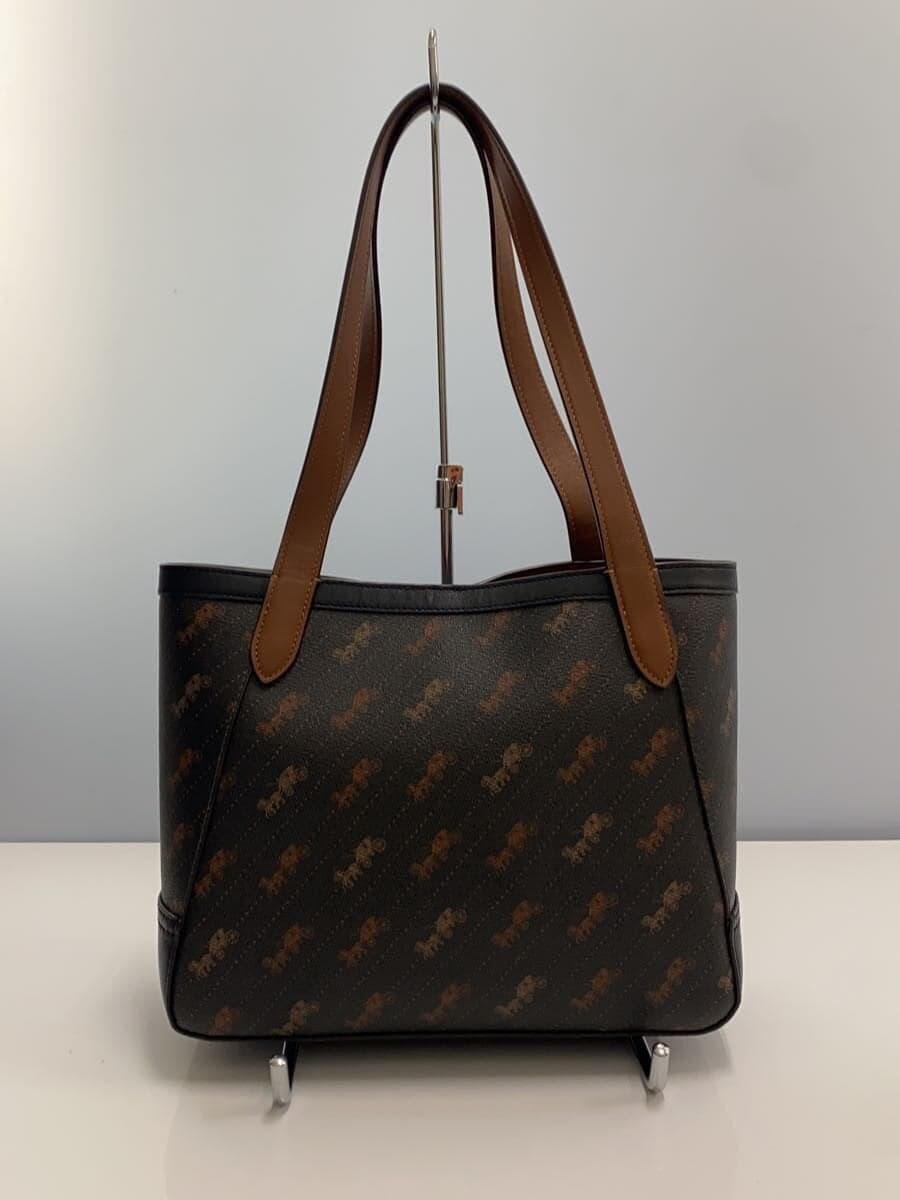 COACH Tote Bag BLK×BRW All-over Pattern C4060 3