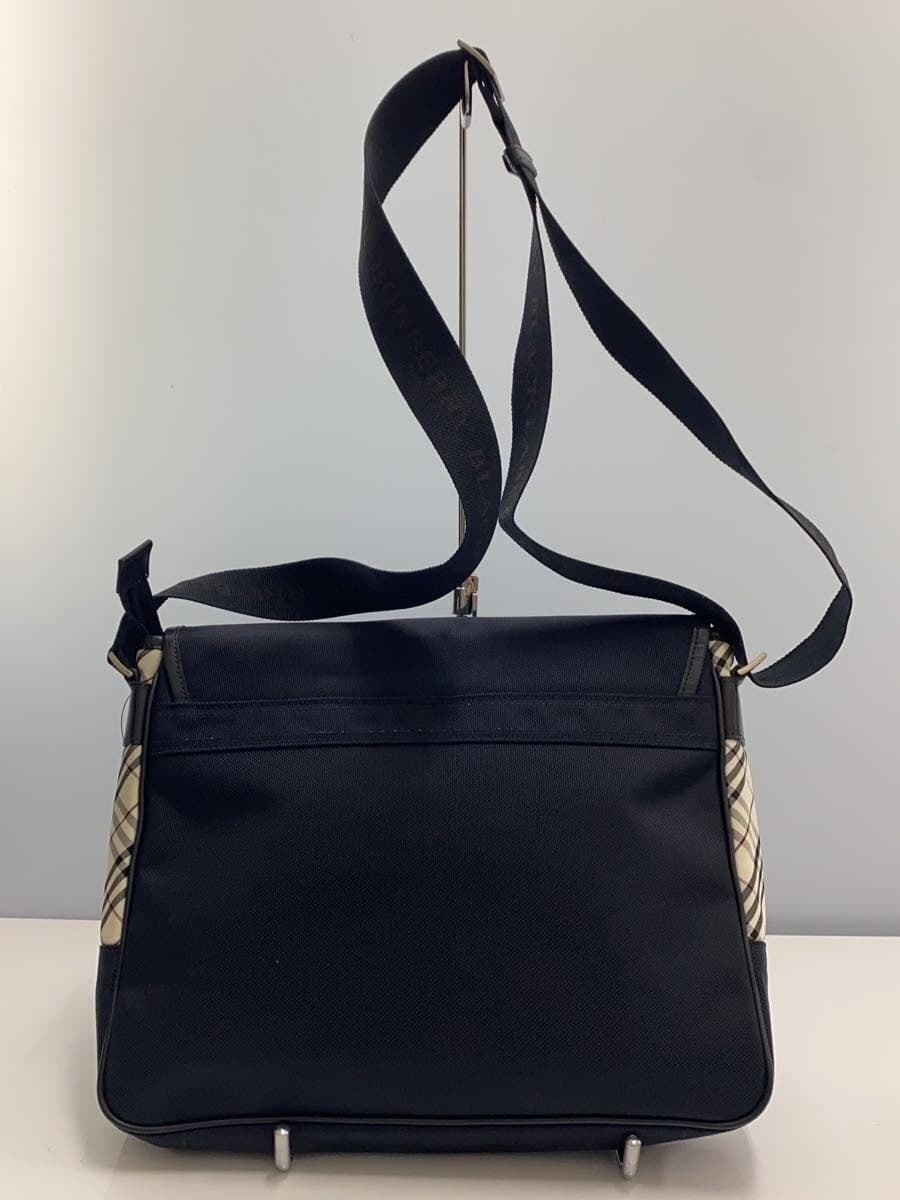 BURBERRY BLACK LABEL shoulder bag nylon BLK has stains 3