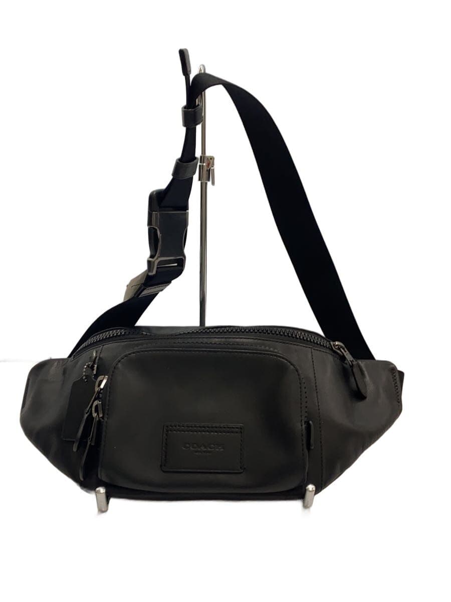 COACH Waist Bag Leather Black C2716