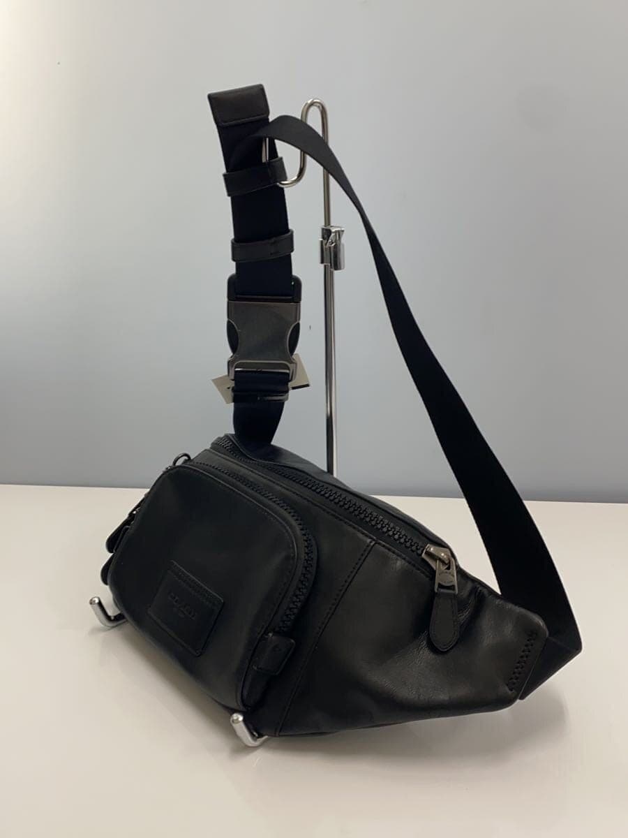 COACH Waist Bag Leather Black C2716 2