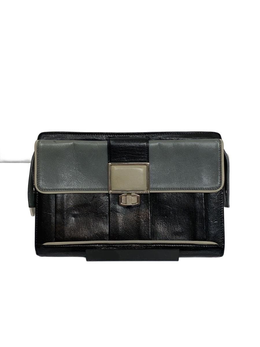 BALENCIAGA Second Bag Leather BLK