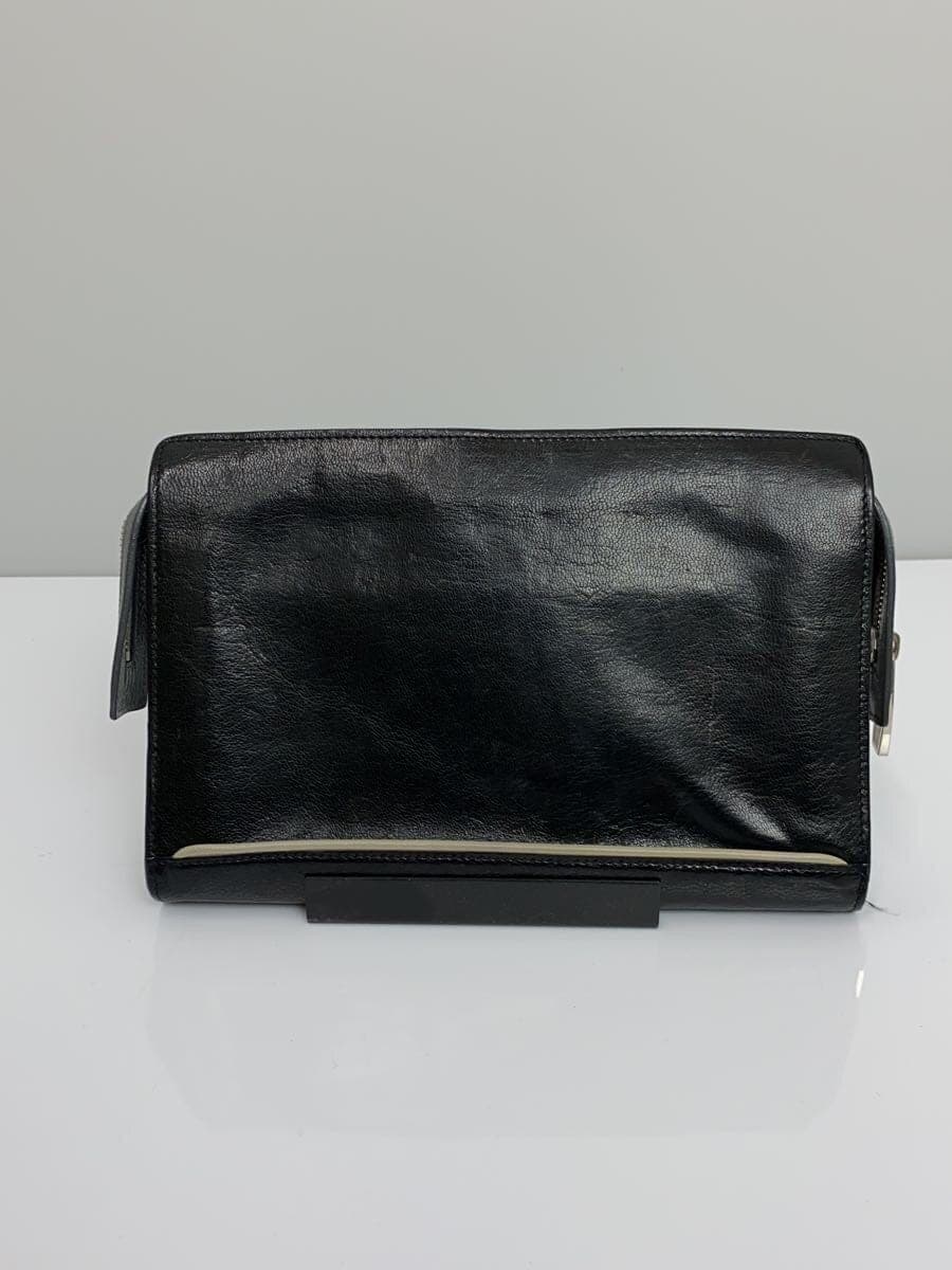 BALENCIAGA Second Bag Leather BLK 3