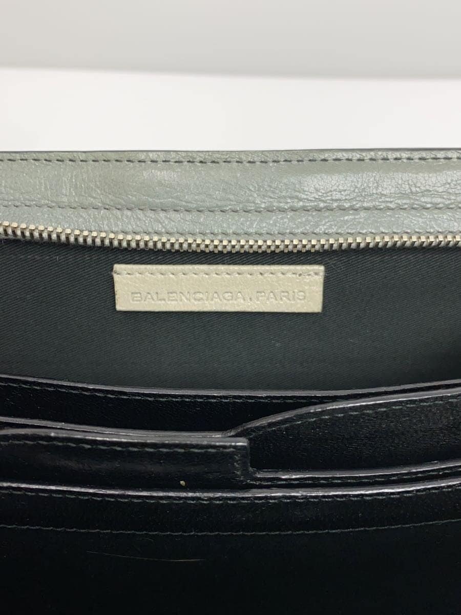 BALENCIAGA Second Bag Leather BLK 5