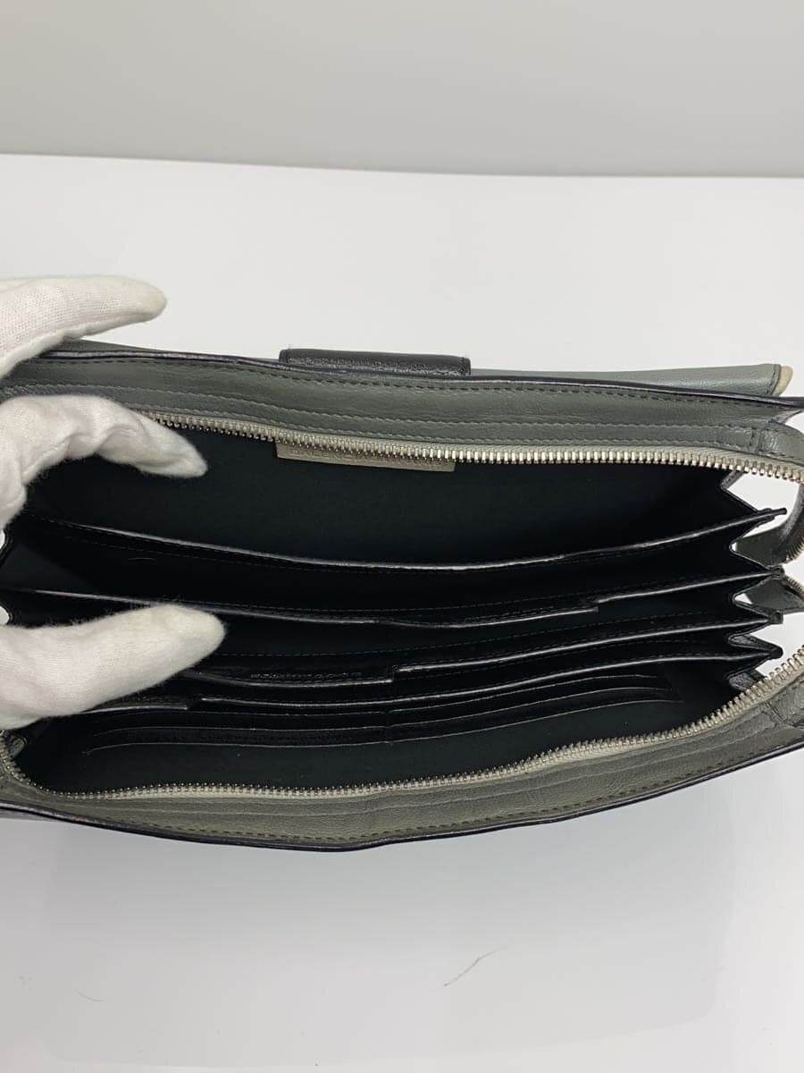 BALENCIAGA Second Bag Leather BLK 6
