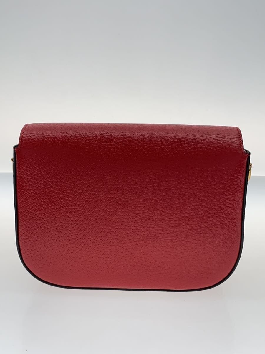 GUCCI Shoulder Bag Leather RED 658574 3