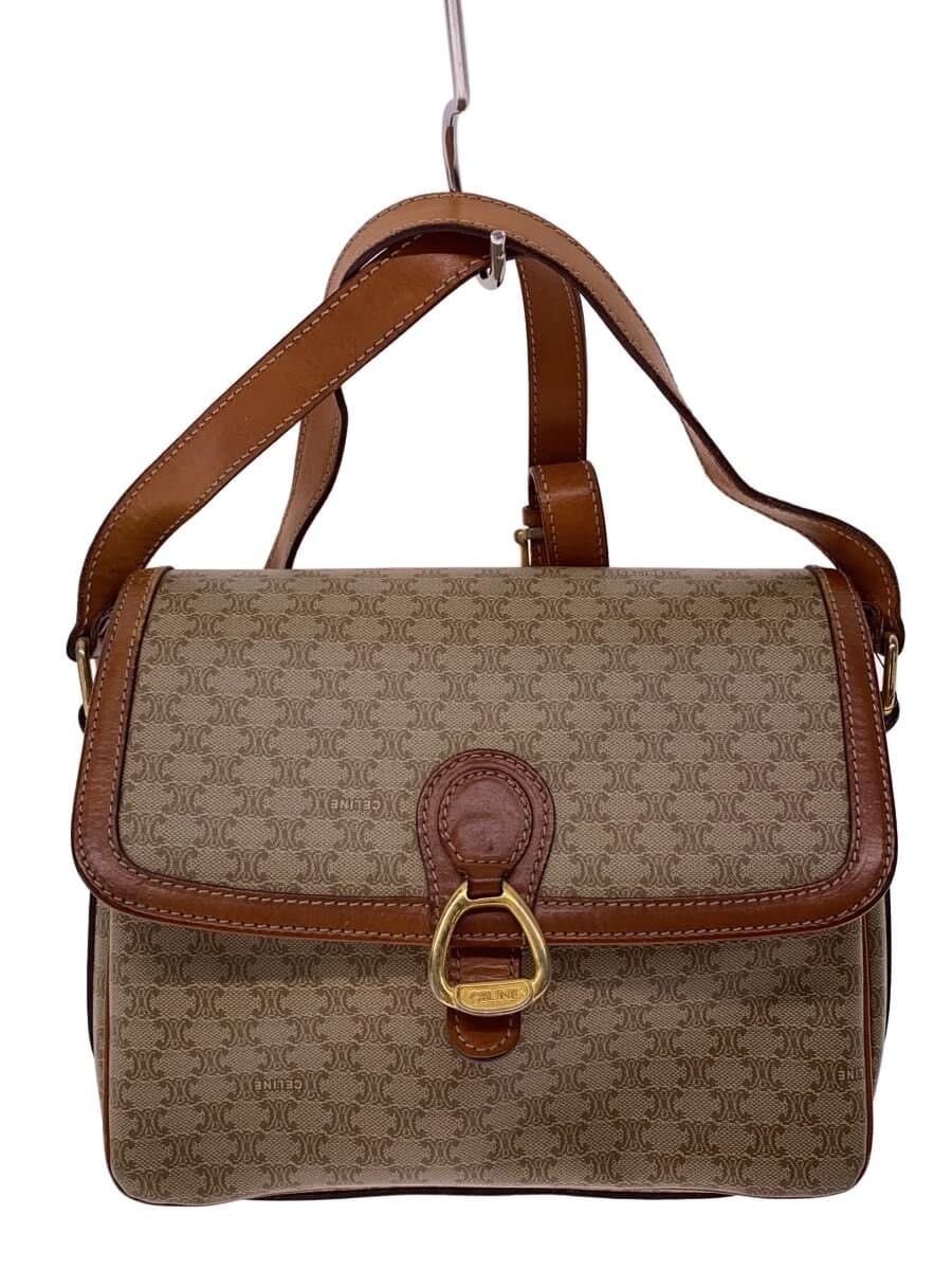 CELINE Shoulder Bag BEG All Over Pattern