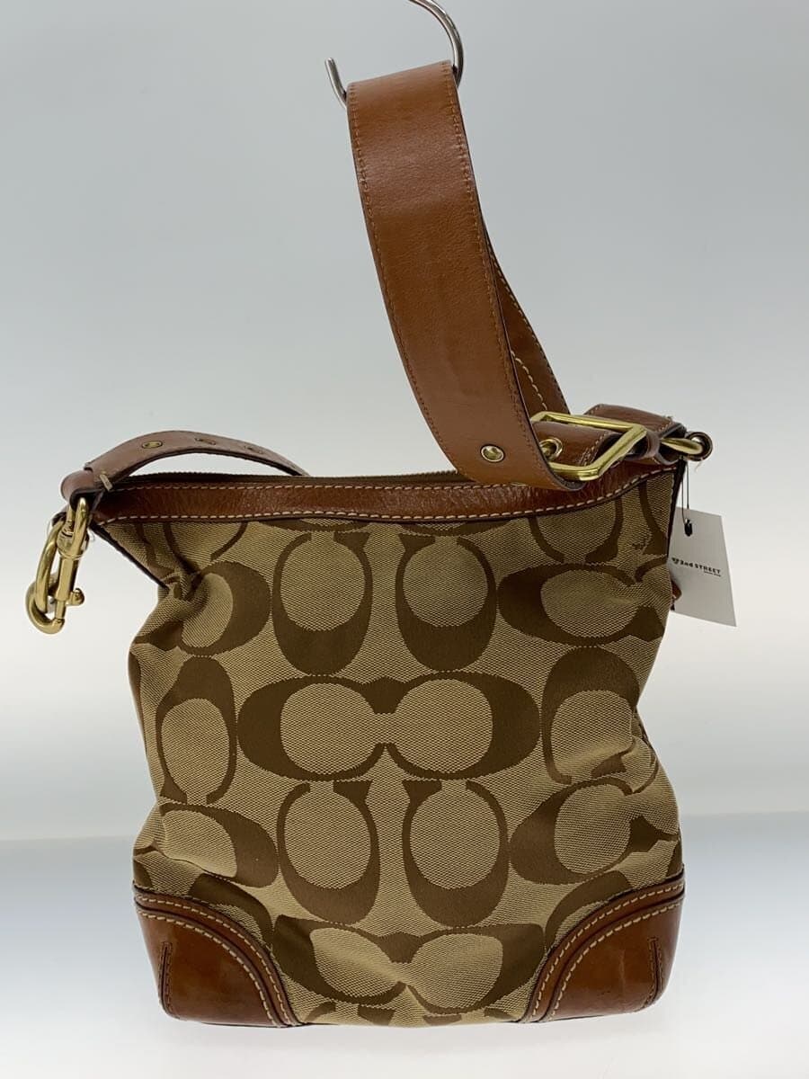 COACH Shoulder Bag BRW All Over Pattern 10542 3