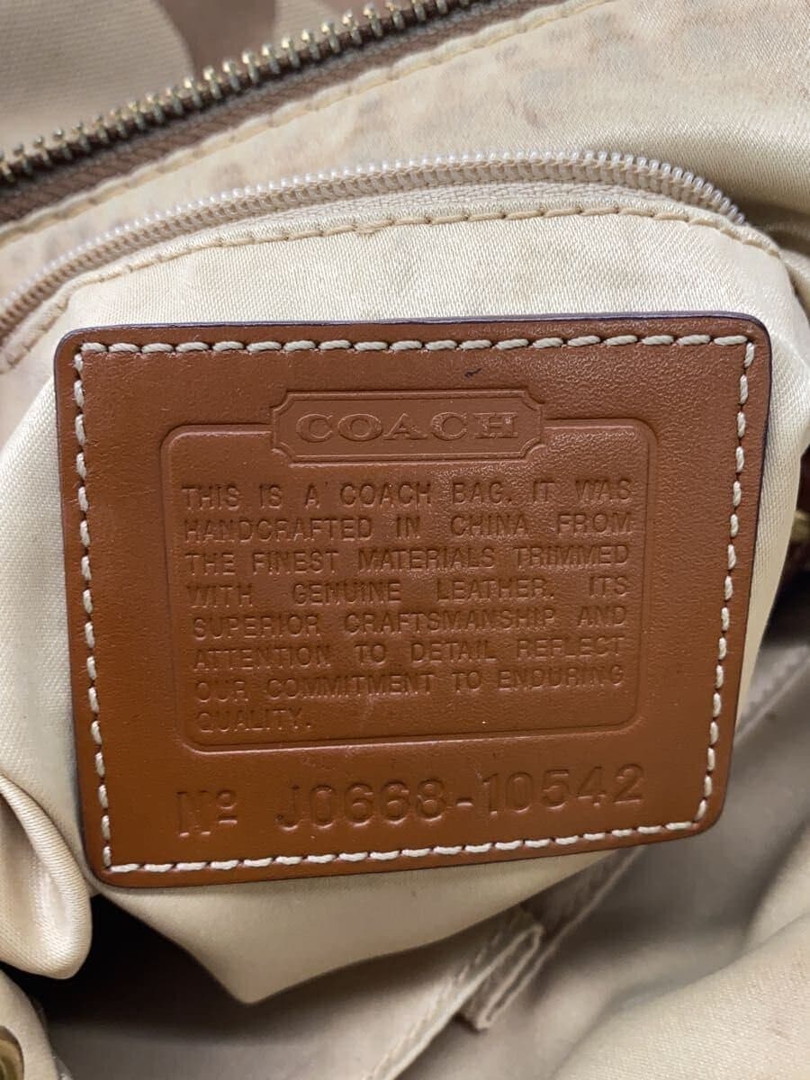 COACH Shoulder Bag BRW All Over Pattern 10542 5