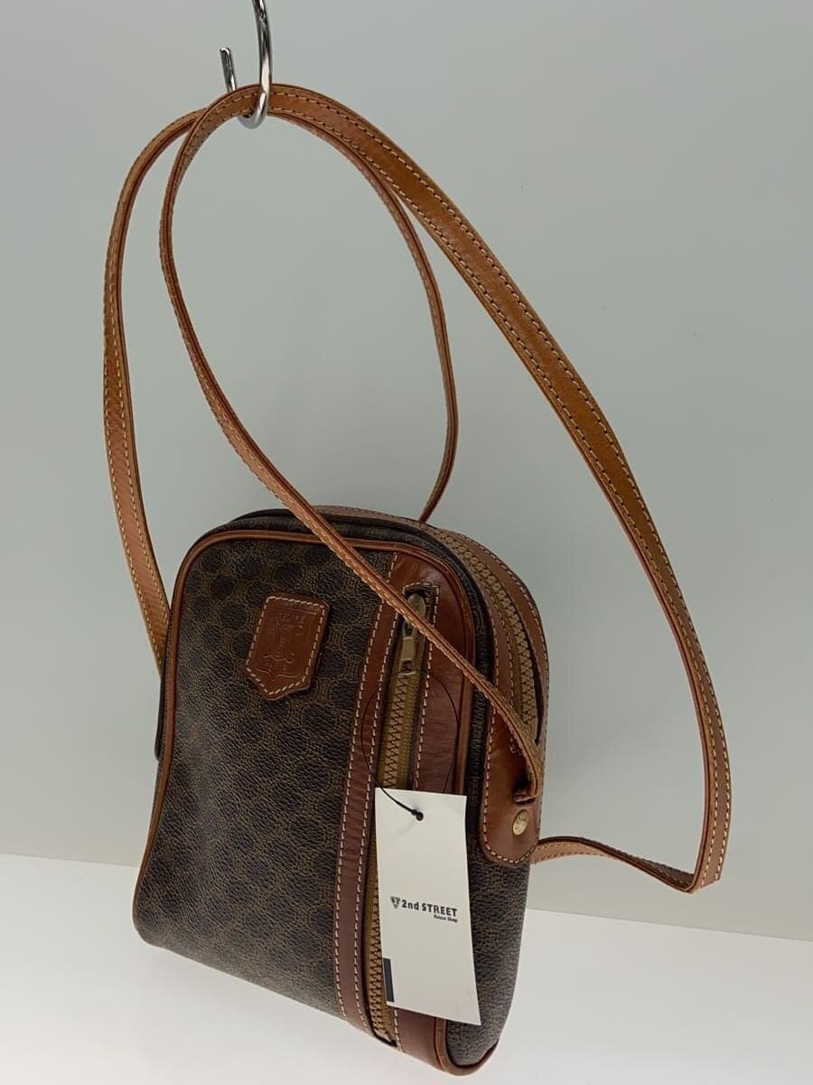 CELINE Shoulder Bag PVC BRW All-over Print 2