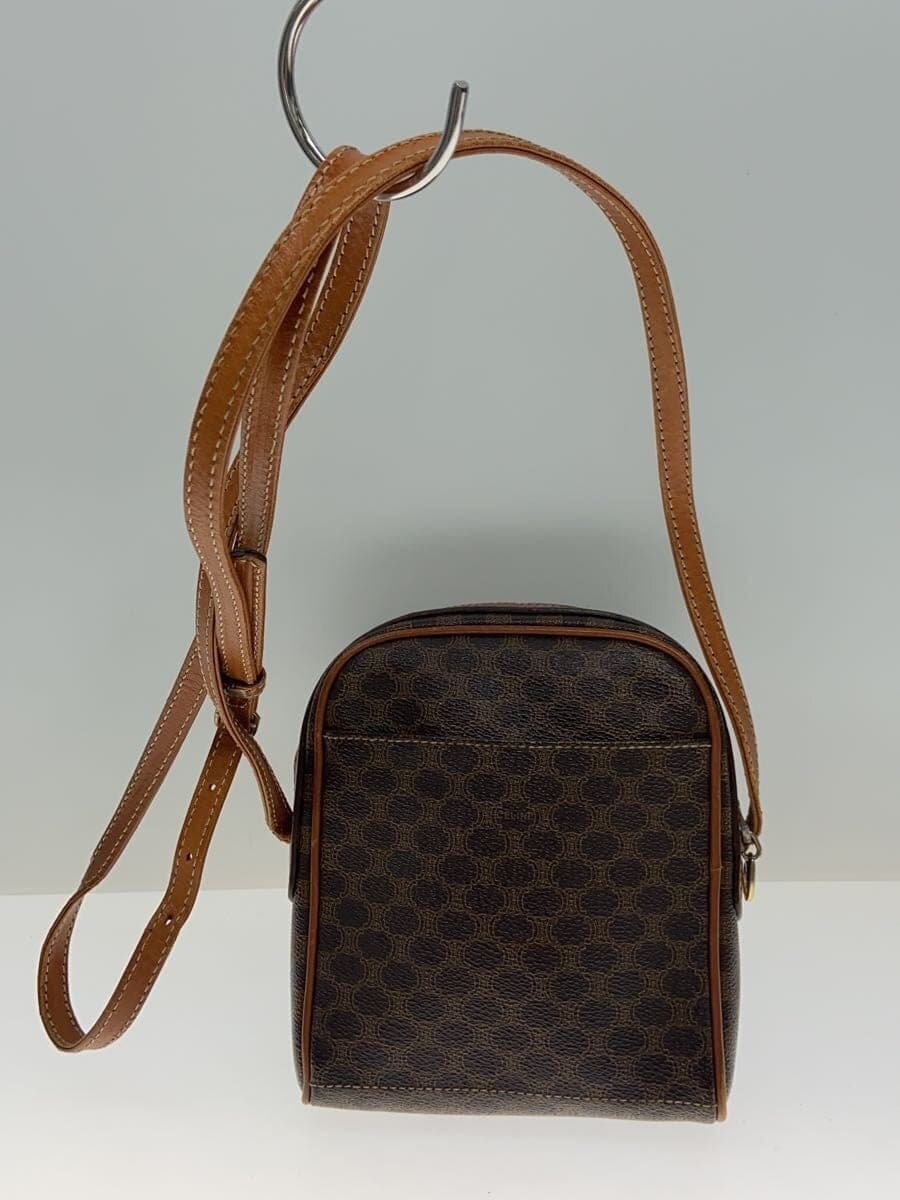 CELINE Shoulder Bag PVC BRW All-over Print 3