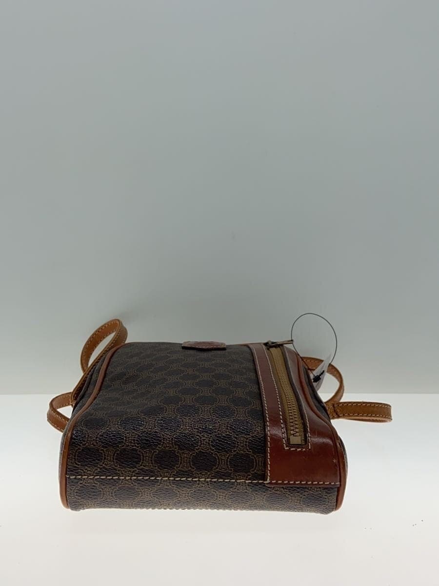 CELINE Shoulder Bag PVC BRW All-over Print 4