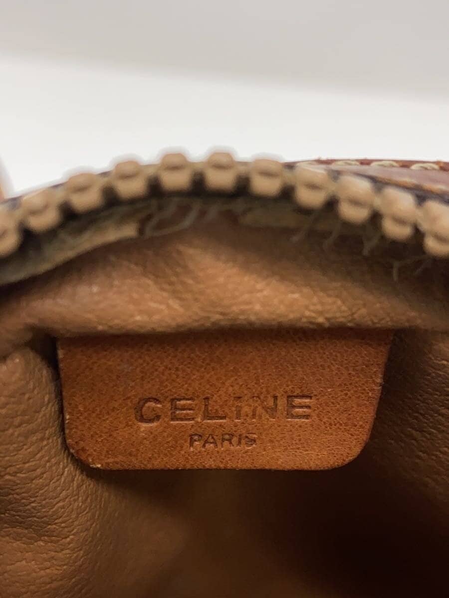 CELINE Shoulder Bag PVC BRW All-over Print 5