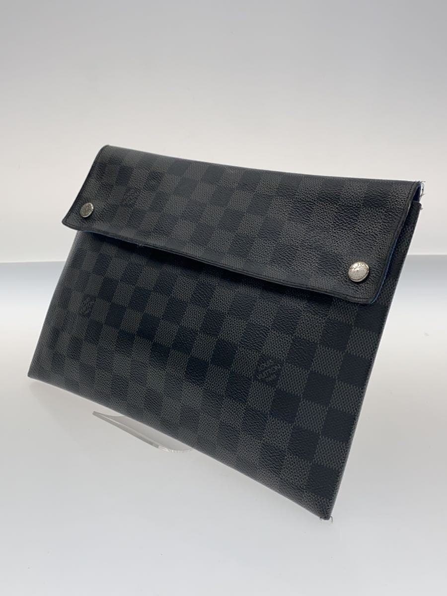LOUIS VUITTON Alpha Triplo Pouch_Damier Graphite PVC BLK 2