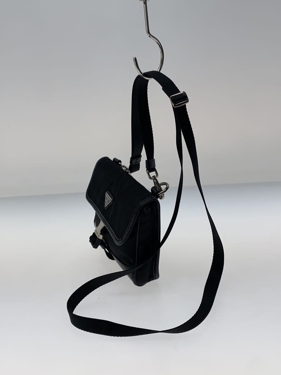PRADA Shoulder Bag Nylon BLK 2zh108 2
