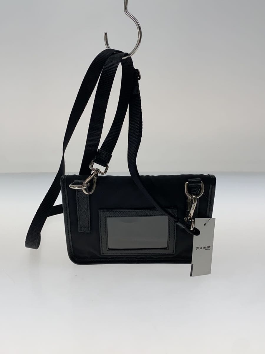 PRADA Shoulder Bag Nylon BLK 2zh108 3