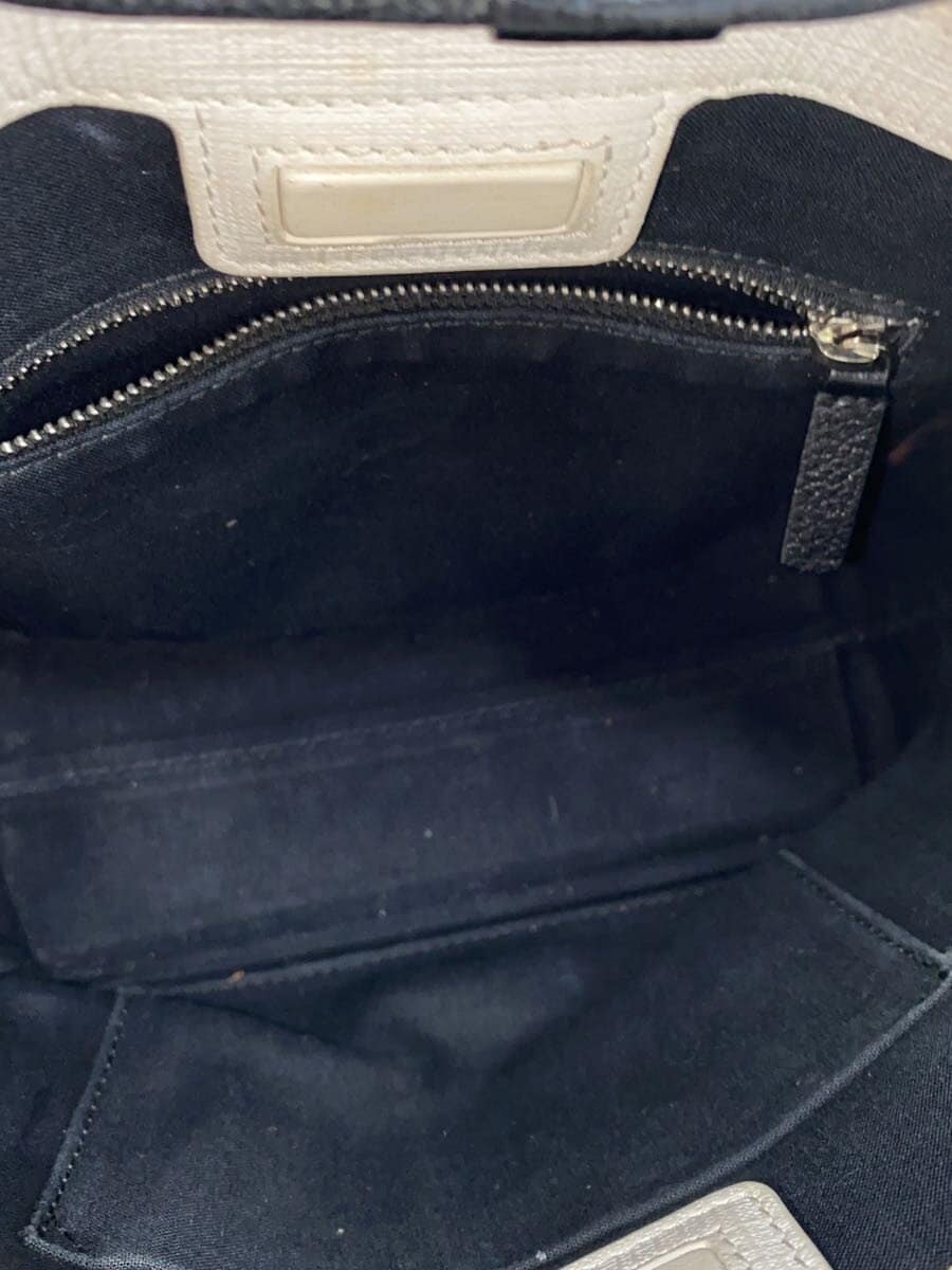 BALENCIAGA Shoulder Bag Leather WHT 6