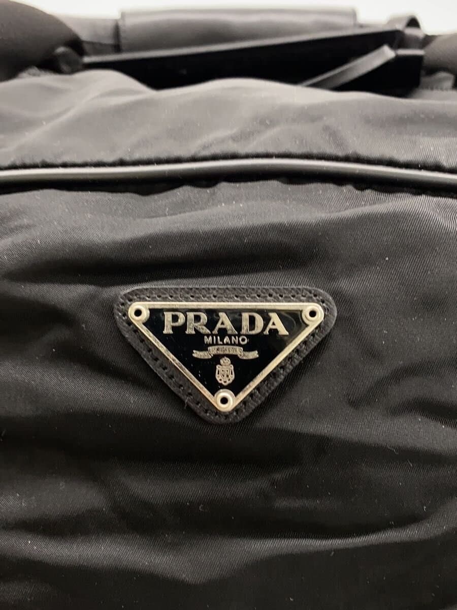 PRADA Boston Bag Nylon BLK Solid 5