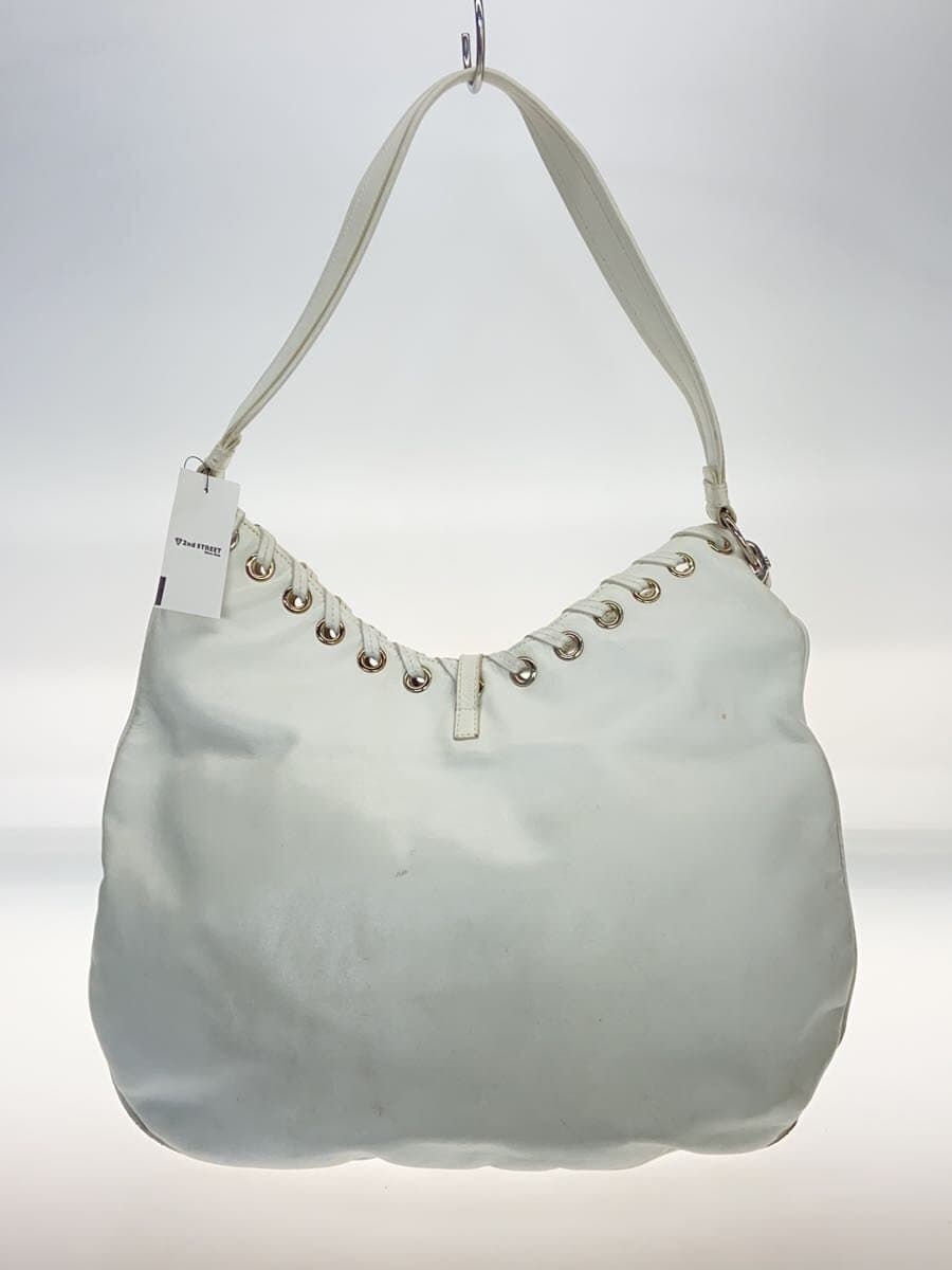 sergio rossi Shoulder Bag Leather WHT 3