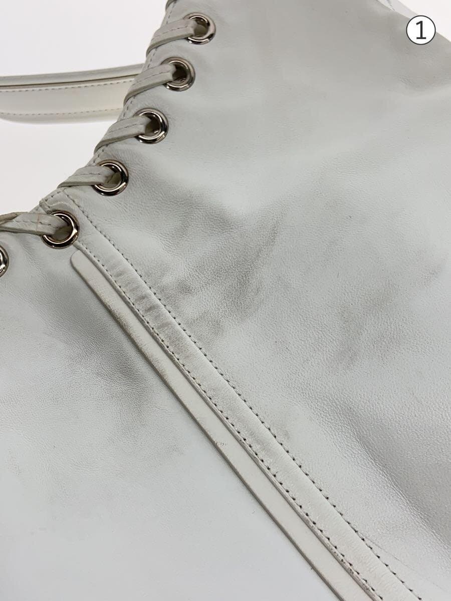 sergio rossi Shoulder Bag Leather WHT 7