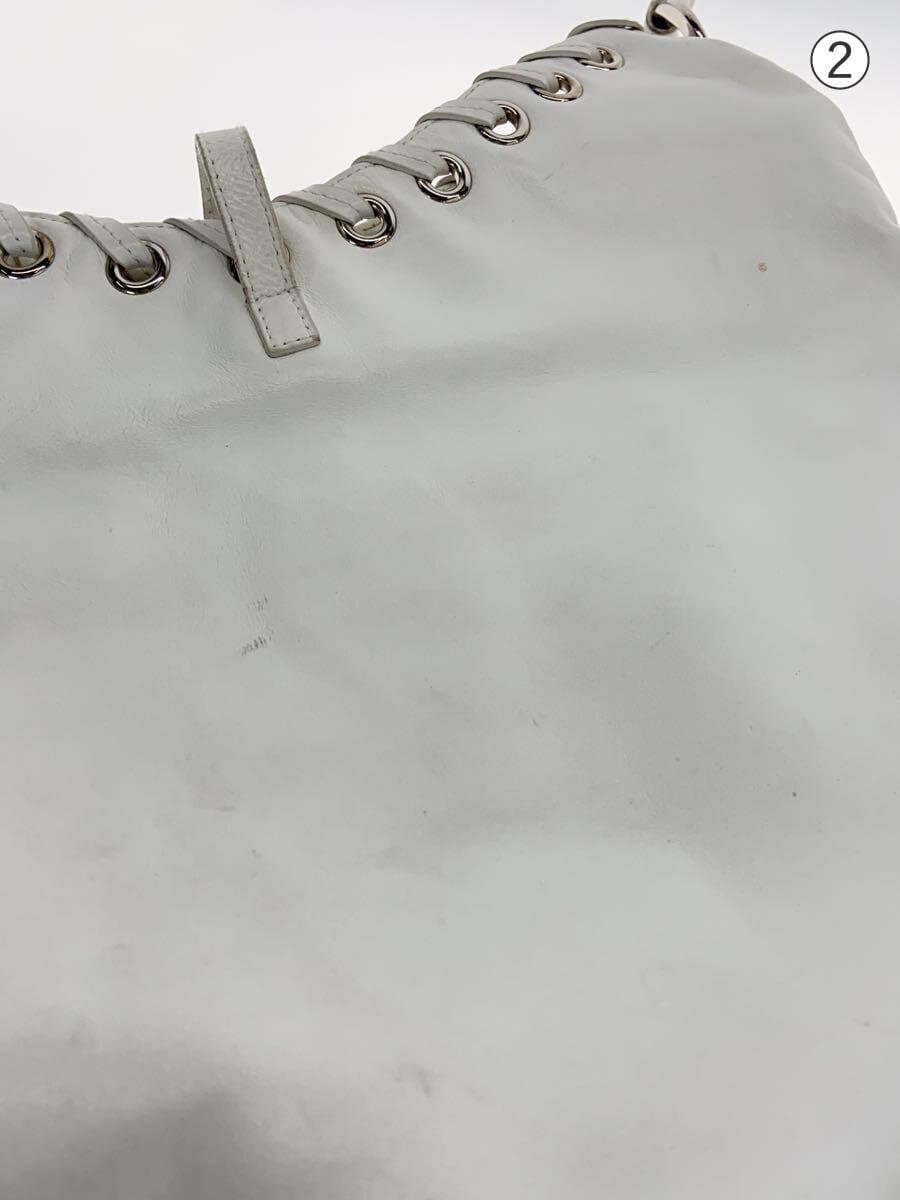 sergio rossi Shoulder Bag Leather WHT 8