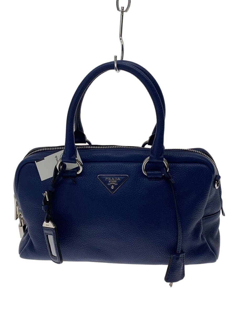 PRADA Bag Leather BLU